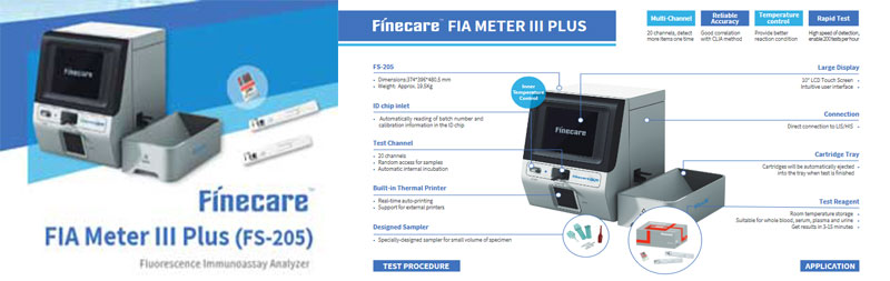 Finecare FIA Meter Plus Fluorescence Immunoassay Analyzer
